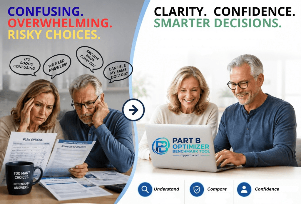 Before and after: from confusing Medicare plan choices to clarity with The Part B Optimizer Benchmark Tool