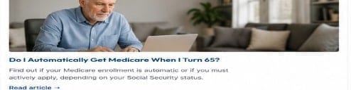 Do I Automatically Get Medicare When I Turn 65?