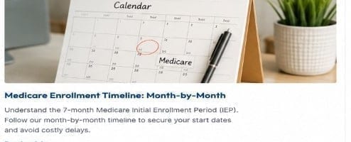 Medicare Enrollment Timeline: Month-by-Month